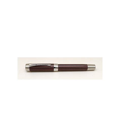 Parker Duofold Fountain Pen Prestige Burgundy Chevron 2017