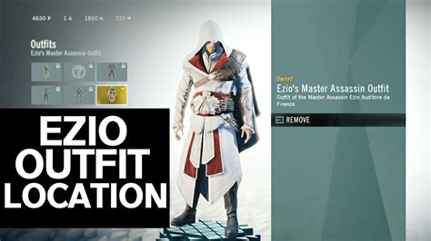 Assassin S Creed Unity Ezio Outfit Location YouTube