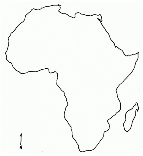 Printable Map Of Africa Blank