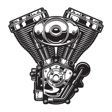 Best Motorcycle Engine Illustrations Royalty Free Vector Graphics