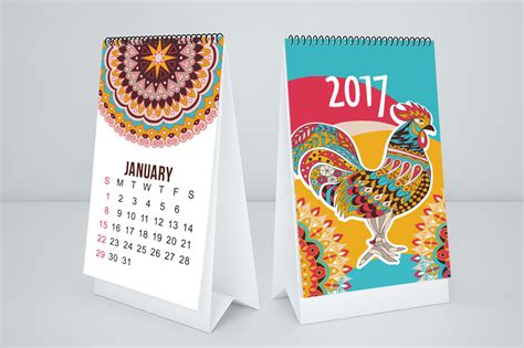 2017 Monthly Calendar Template On Behance