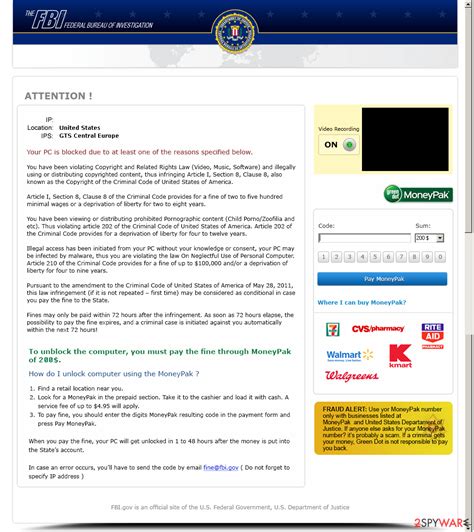 Remove Fbi Moneypak Scam Removal Guide