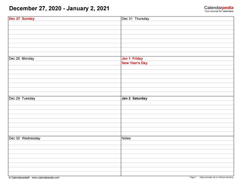 Printable 2 Page Monthly Calendar 2021 Free Letter Templates