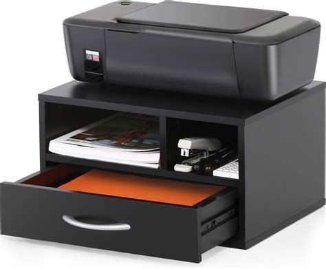 Fitueyes Wood Printer Stands With Drawer，workspace Desk