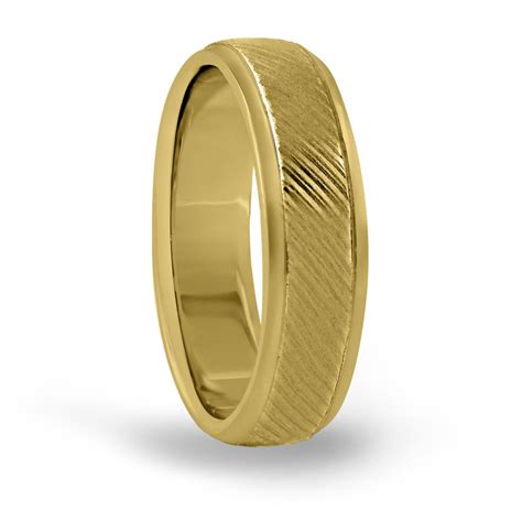 14k Yellow Gold Mens Wedding Bands Fascinating Diamonds