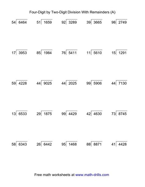 Fun Long Division Worksheets