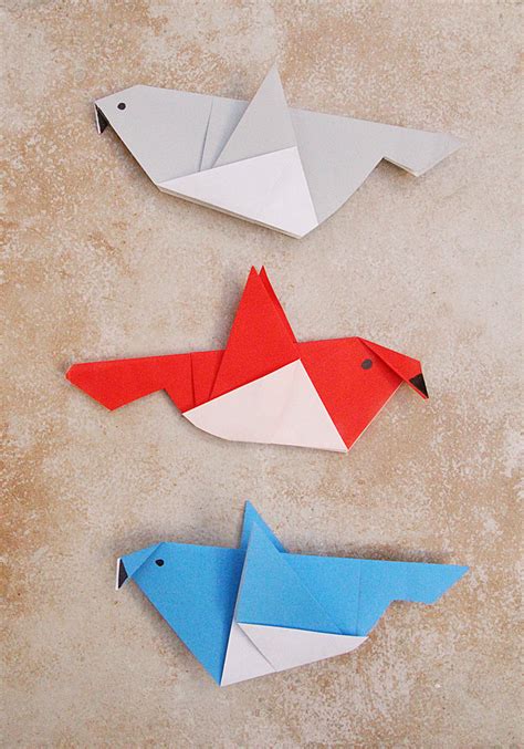 Easy Origami Birds Origami Bird Instructions For Kids Paper Craft