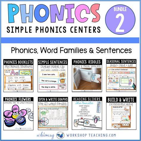 Teaching Reading With Phonics Centers Whimsy Workshop Teaching