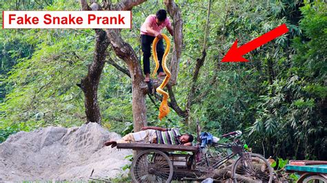 King Cobra Snake Prank 🐍 Part 4 Fake Snake Prank Video On Public