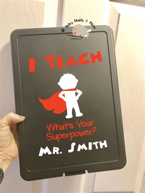 A well deserved beer after a long day in the classroom is probably something every teacher looks forward to. I Teach What's Your Superpower Teacher Gift clipboard ...