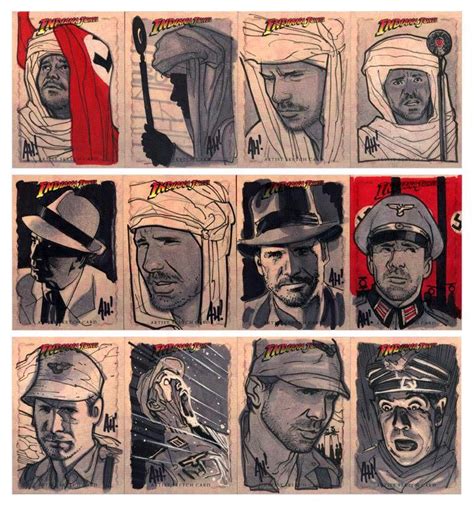 Cool Comic Art On Twitter RT CoolComicArt Indiana Jones Sketch Cards By Adam Hughes AH