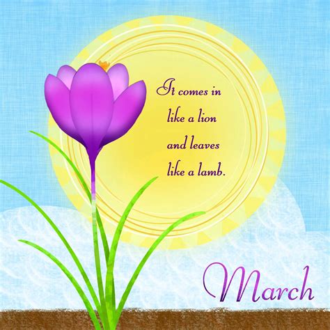 March Month Quotes Inspiration