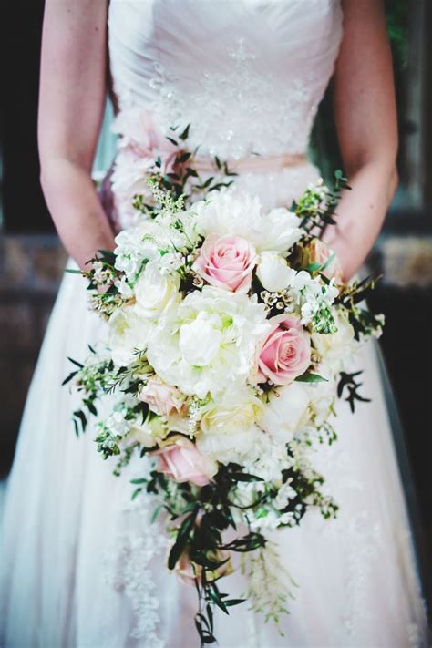 Bridal bouquet pink wedding bouquets wedding flowers blush weddings marchesa gowns anniversary flowers thing 1 wedding flower inspiration ceremony arch. Soft Navy & Pink Classic Wedding | White wedding bouquets ...