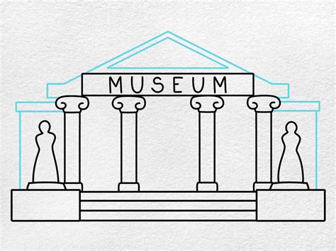 How To Draw A Museum Helloartsy