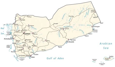 Map Of Yemen Gis Geography