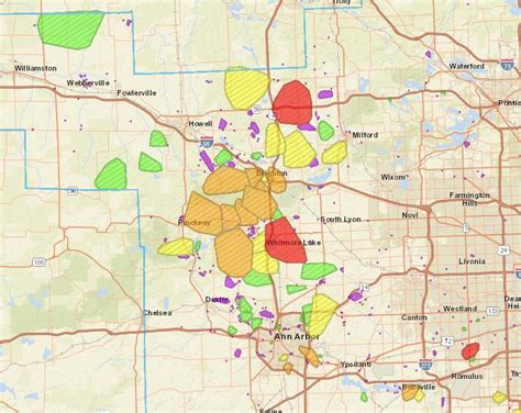 Dte Energy Power Outage Map Map