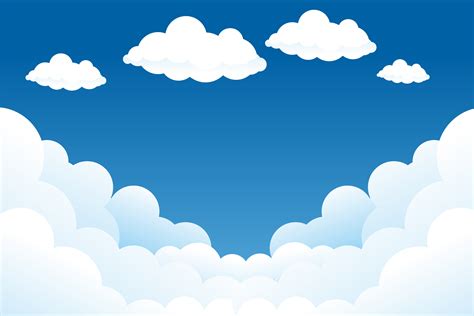 Cloud And Blue Sky Illustration Gráfico Por Edywiyonopp · Creative Fabrica