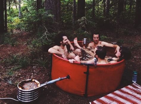 Get The Party Started With The Original Nomad Portable Hot Tub 50 Campfires