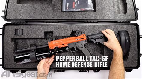 Pepperball Tac Sf Launcher Home Defense Rifle Review Youtube