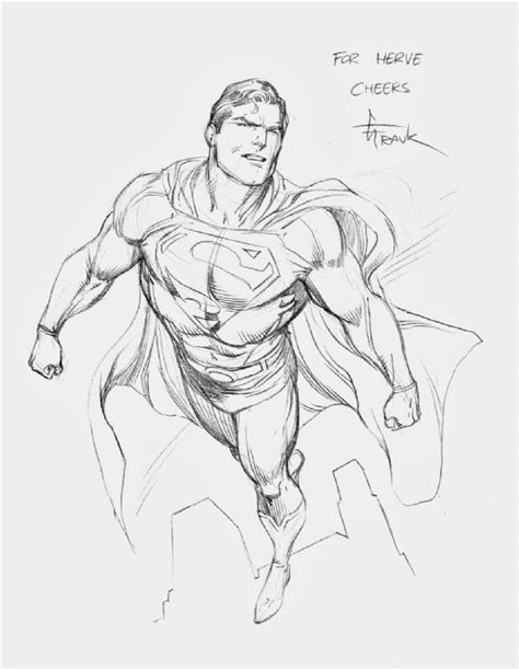 Gary Frank Superman In Herv Desmonss My Collection Comic Art