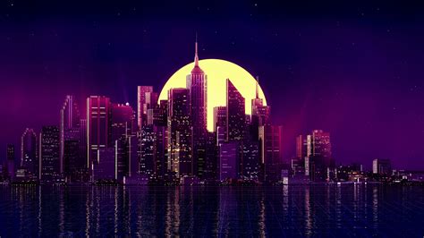 Neon Retro Cityscape 4k Wallpapers Hd Wallpapers Id 29464