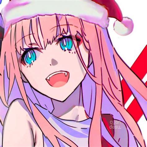 Christmas Zero Two Darling In The Franxx Matching Pfp Anime Christmas