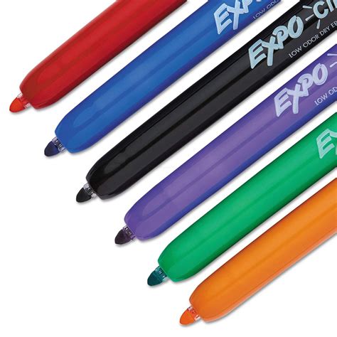 Expo Click Dry Erase Marker Retractable 6 Color Set