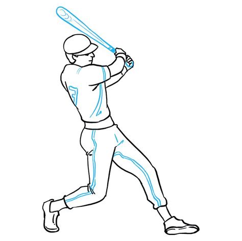 How To Draw A Baseball Player Really Easy Drawing Tutorial Easy