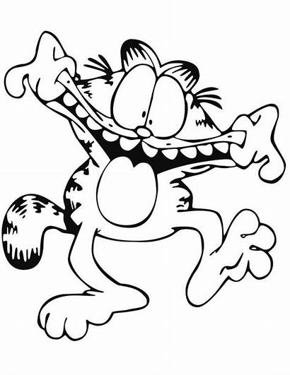 Garfield Face Silly Coloring Making Pages Colouring