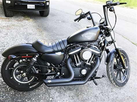 Check out a wide variety of custom motorcycle handlebars. 10" MINI BLAZED APE HANGER FOR HARLEY SPORTSTER 48, IRON, 883