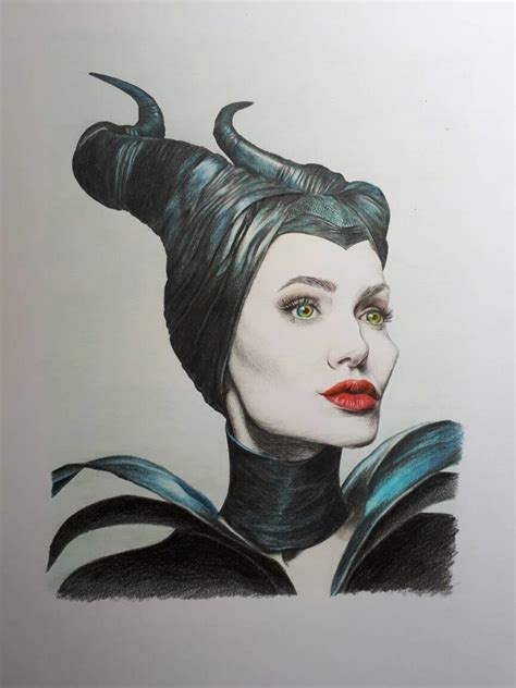 Maleficent Coloured Pencil Drawing By Lilyyyeve On Deviantart