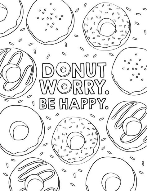 Donut Coloring Pages Picture - Whitesbelfast.com