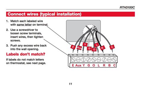 Honeywell Home Thermostat Wiring Schematic