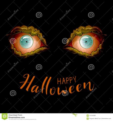 Scary Eyes For Halloween Stock Vector Illustration Of Scary 101243598