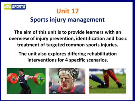 Btec Sport Level 3 2016 Unit 17 Sports Injury Management Updated