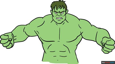 How To Draw The Hulk Really Easy Drawing Tutorial