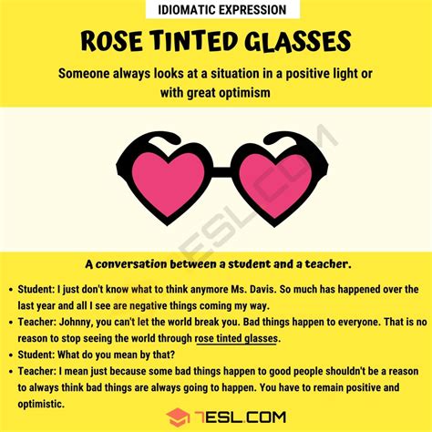 Rose Tinted Glasses Meaning With Useful Conversation Examples • 7esl