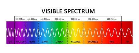 Visible Light Spectrum Infared And Ultraviolet Optical Light Wavelength Electromagnetic