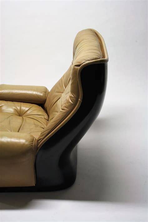 Vintage Leather Lounge Chair By Airborne International 1970s At 1stdibs