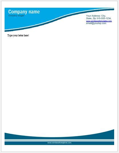 Business Letterhead Templates For Ms Word Word And Excel