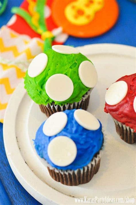 Beautiful super mario bros birthday cupcakes for kids, exclusively designed by elitecakedesigns. 19 Awesome Super Mario Birthday Party Ideas