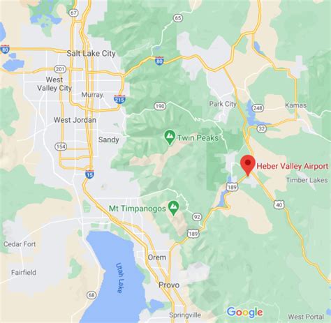 Heber Valley Airport Google Map 