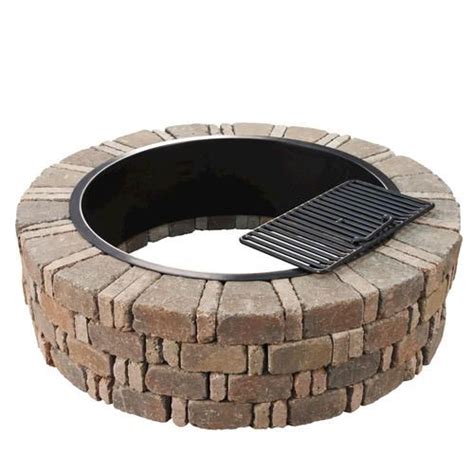 By adding a fire pit, you can extend your patio season and add a warm ambiance to your outdoor space. Ashwell Fire Pit Kit at Menards: "No block cutting ...