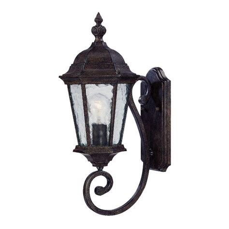 Acclaim Lighting Telfair Collection 1 Light Black Coral Outdoor Wall