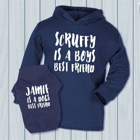 A Dog Is A Childs Best Friend Matching Hoodies Set By