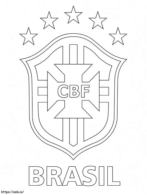 Brezilya Futbol Konfederasyonu Logosu Boyama