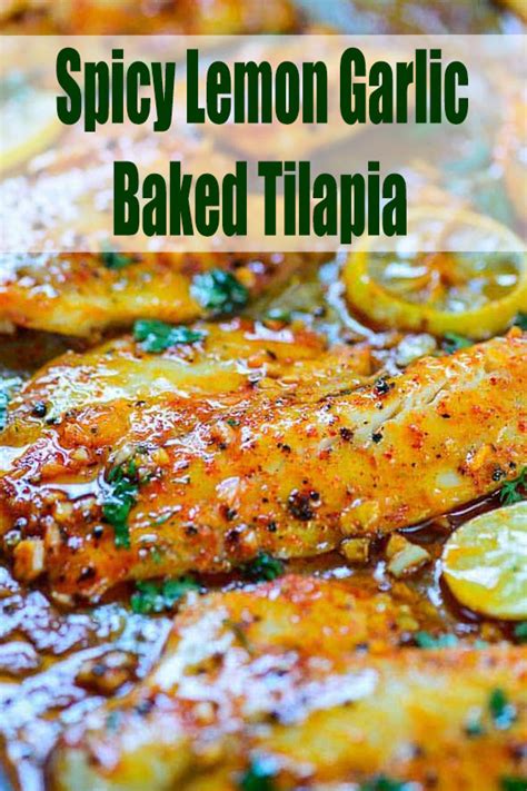 Add reserved flour and garlic to pan; Spicy Lemon Garlic Baked Tilapia Recipe - Let's Cook