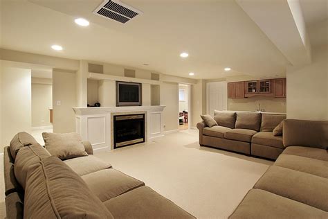 20 Amazing Finished Basements That Have A Fireplace