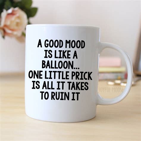 Today's excellent attitude is sponsored by coffee. Funny Coffee Mug Funny Gift Funny Saying Coffee Mug