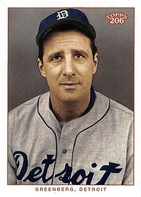 Hank Greenberg Baseball Card Detroit Tigers Hall Of Fame Jewish 2003